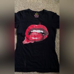 vivienne westwood 2007 wourld tour kiss shirt